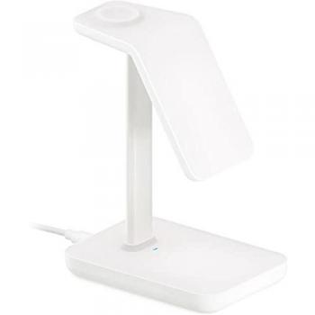 Dock de Carga 3 en 1 HiRise 3 Blanco con MagSafe para AirPods, Smartphone y Apple Watch - Cargador Inalámbrico Qi