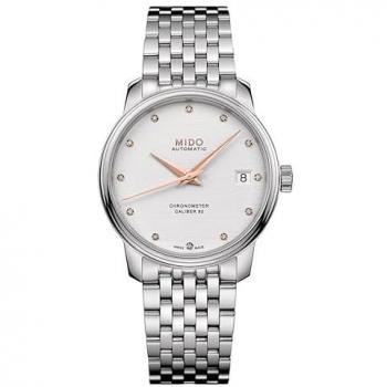 Reloj Analógico Mido Baroncelli Cronómetro de Silicona para Mujer Ø 33 mm