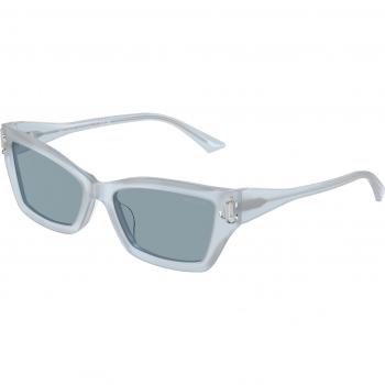 Jimmy Choo JC5011U Cat Eye Sunglasses with Blue Frame and Sky Blue Lenses