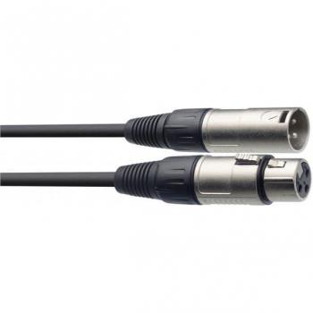 Cable de Micrófono XLR a XLR Stagg SMC10 - 10 metros, color negro