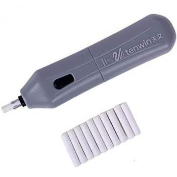 ValueHall borrador eléctrico Kit, goma portátil automático eléctrico goma de borrar lápiz con borrador 10pcs recargas, borrador con pilas