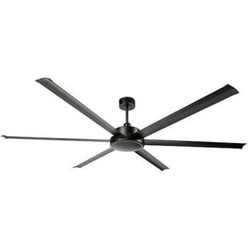 Ventilador DC Sansón Negro Sin Luz 6 Aspas con Temporizador Extra Grande