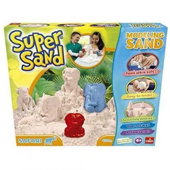 Goliath- Super Sand Safari - Arena Mágica, Color blanco, Talla Única