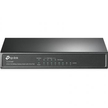 TP-Link TL-SF1008P Unmanaged Fast Ethernet 8-Port PoE Switch (4x PoE)