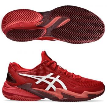 Asics Zapatillas de tenis de hombre Court FF 3 Novak Clay - Edición Especial Rojo
