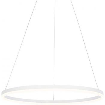 Lámpara colgante de diseño blanca LED regulable en 3 pasos 80 cm - Anello QAZQA