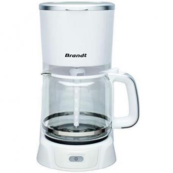 Brandt CAF1318S Cafetera de Goteo, 1000 W, 1.8 litros, Negro y Gris