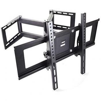 Sunydeal TV Soporte de Pared para 30 - 70 pulgadas LED, LCD, Plasma Flat Panel Screen Pantalla Smart TV Montaje en Esquina de Pared con Brazo Inclinación Giratorio VESA 600x400mm y 99 lbs Capacidad para Samsung Vizio Sony Sanyo LG 30 32 39 40 42 43 46 47