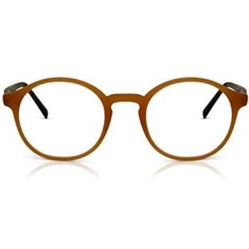 Round Montura completa Acetato Marrones Gafas Recetadas para Hombre - Gafas Anti-Azules - SmartBuy Collection