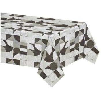 Mantel Antimanchas Rectangular de Hule - Elegante, Impermeable, Resistente y Lavable (140x140 cm, Love Beige)