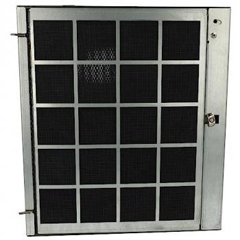 Filtro de carbón activado regenerable compatible con Miele DA 390-6 EXT, DA 396-5, DA 396-7, DA 398-5 para campanas de cocina - dimensiones: 25,6 x 23