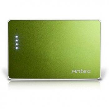 Antec APS2200GRNEU - Batería externa de 2200 mAh, 2 x USB 5V/1A, color verde