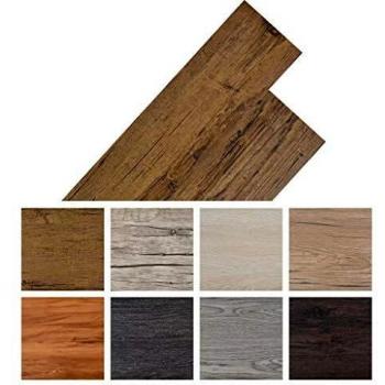 vidaXL Self-adhesive PVC Flooring Planks 5.02 m² 2 mm Walnut Brown