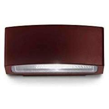 Foco Andromeda Aluminio Café 1 bombilla 8,5cm IP55 E27 luz de pared exterior