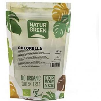NaturGreen - Chlorella en Polvo, Alga de Chlorella, Ecológico, Elimina Toxinas del Cuerpo, Fuente de