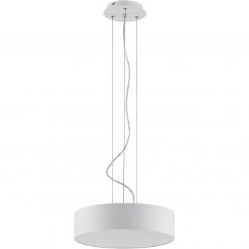 Lámpara colgante LED Arcchio Noabelle blanca 40 cm, moderna, hecha de metal, para cocina, con 1 llama