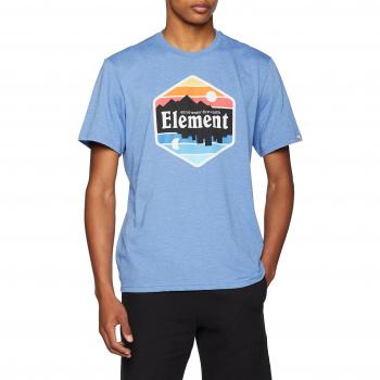 Element Dusk SS Camiseta, Hombre, Azul