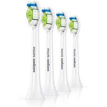 Philips Sonicare DiamondClean HX6064/07 - Set de 4 cabezales estándar para cepillo de dientes eléctrico, color blanco