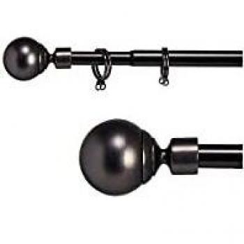 Gift Decor Barra, Metal, Negro, 5 x 181 x 5 cm