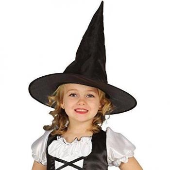 Guirca- Sombrero de bruja clásico, Color negro, talla única
