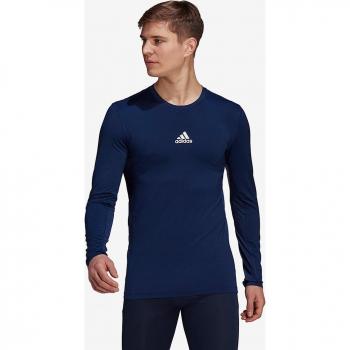 Camiseta de Manga Larga Compresiva Adidas Techfit para Hombre en Color Azul