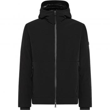 Peuterey Men's Light Black Jacket - Size L, Zip-Up Synthetic Coat