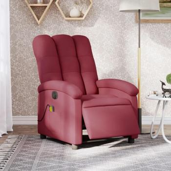 Sillón reclinable de masaje eléctrico de tela en colores gris claro, gris oscuro y negro, ideal para dormitorio, cómodo y relajante
