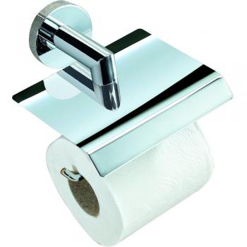 BATHSTAGE BGOOD - Portarrollos con tapa, 13 x 11 x 14 cm, color plateado