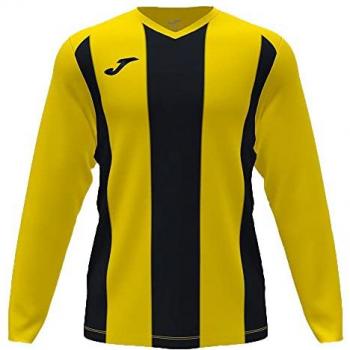 Camiseta Manga Larga PISA II Amarillo Negro JOMA