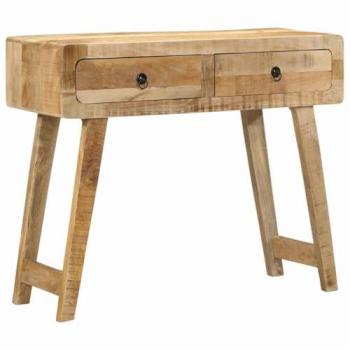 Mesa Consola de Madera Maciza de Mango Rugosa 90x32x75 cm