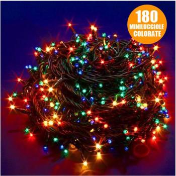 Cadena de Luces de Navidad 9 Metros 180 Mini Luces Multicolores con Controlador
