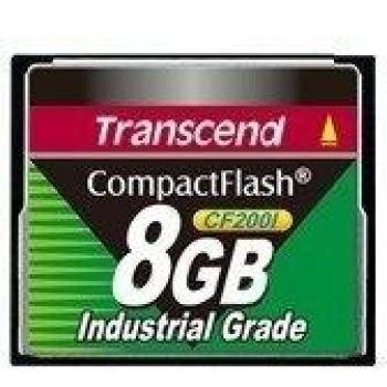 Transcend TS8GCF200I - Memoria Compact Flash de 8 GB, Negro
