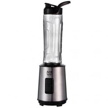 Batidora de Vaso Muvip 300W Capacidad 600ml con 2 Velocidades, Cuchillas y Cuerpo de Acero Inoxidable, Bloqueo de Seguridad y Luz LED Indicatoria