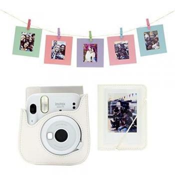 instax 70100147883 instax mini 11 Kit de accesorios para cámara, blanco hielo