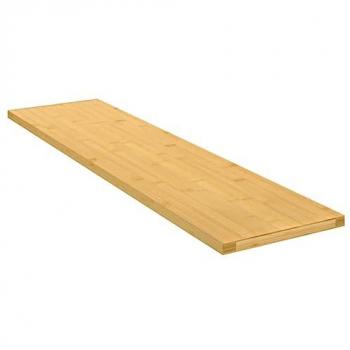 Estante de pared de bambú 80x20x1,5 cm