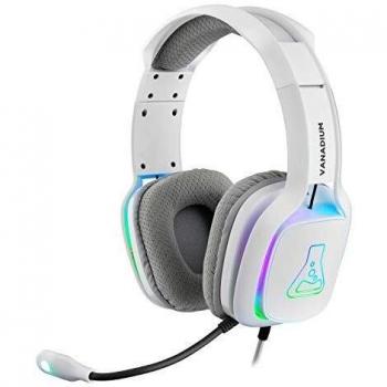THE G-LAB Korp Vanadium Auriculares Gaming - Auriculares estéreo, Ultra Ligero, RGB - Auriculares con Micrófono, Jack de 3.5 mm para PC/PS4/PS5/Xbox One/Nintendo Switch/Mac/Smartphone