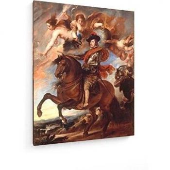 weewado Felipe IV de España - Rubens worksh. - 1628-60x75 cm - Impresión en Lienzo Textil - Muro de Arte - Old Masters/Museum