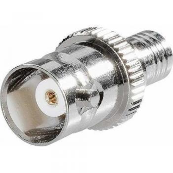 Adaptador BKL 0411047: Conector SMB macho a conector BNC hembra, 1 unidad