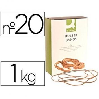 Q-Connect - Gomillas Elásticas 1000 Gr Número 20 200 X 2 Mm