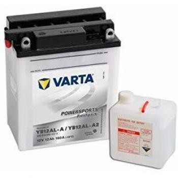 Varta 558152 Powersports Freshpack Batería de Motocicleta, 12V, 12 Ah, YB12AL-A / A2