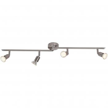 Lámpara de Techo LED Loona 4 Focos GU10, 4x3W, 1200lm, Acero, Luz Cálida