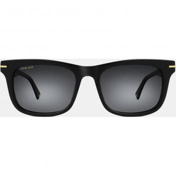 Polar Black Rectangular Sunglasses with Polarized Lenses for Men