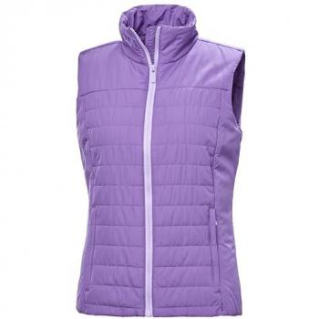 Helly Hansen Chaleco Crew Insulator 2.0 Lila, Chaleco de mujer, color púrpura eléctrico, talla M