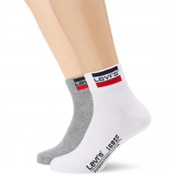 Levi's Levis 168sf Mid Cut Sprtswr Logo 2p, Calcetines para Hombre, Multicolor