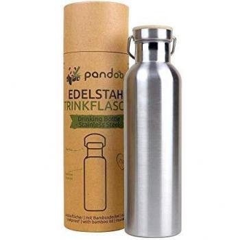 Pandoo 750ml Stainless Steel Bamboo Lid Thermos Bottle