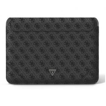 Funda Guess 4G Uptown Triangle Logo Magnética para MacBook 13/14 - Negra