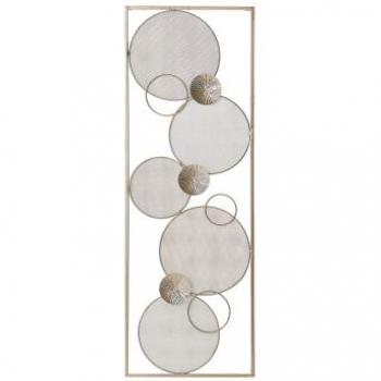 Decoración de Pared Moderna de Metal Dorado Tungsten