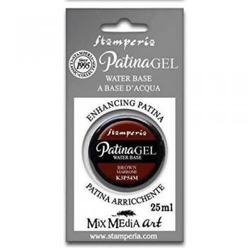 PATINA GEL BASE AL AGUA MARRÓN STAMPERIA 25 ML
