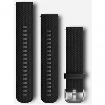 Correa de repuesto Garmin Forerunner 55 - Negro, 20 mm, liberación rápida