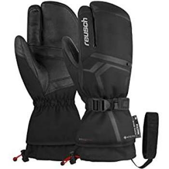 Guantes Reusch Down Spirit GTX Lobster, manoplas de esquí, fabricados con tecnología Gore-Tex para impermeabilidad y transpirabilidad, diseño tipo lobster que combina la calidez de los guantes y la destreza de los mit